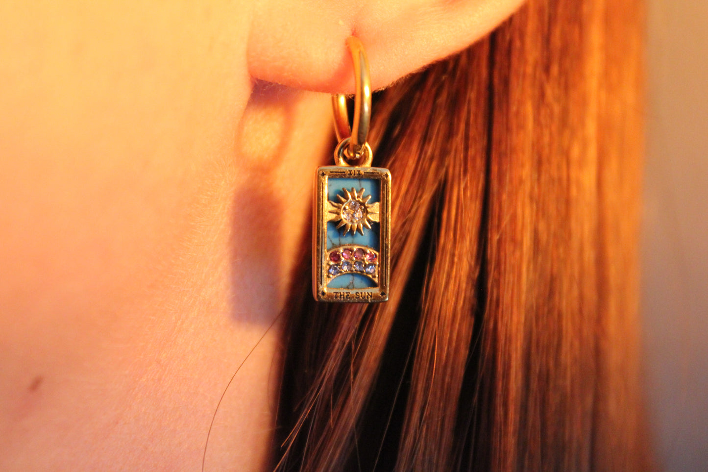 “The Sun”  Hoop Earrings