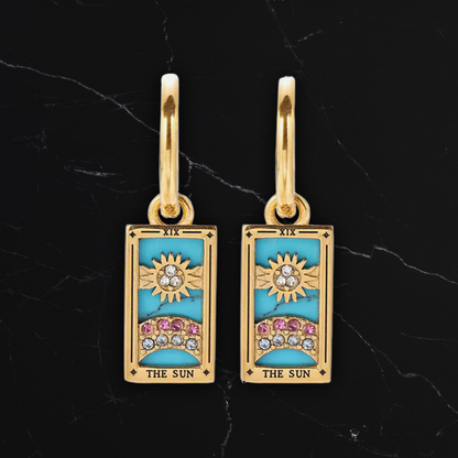 “The Sun”  Hoop Earrings