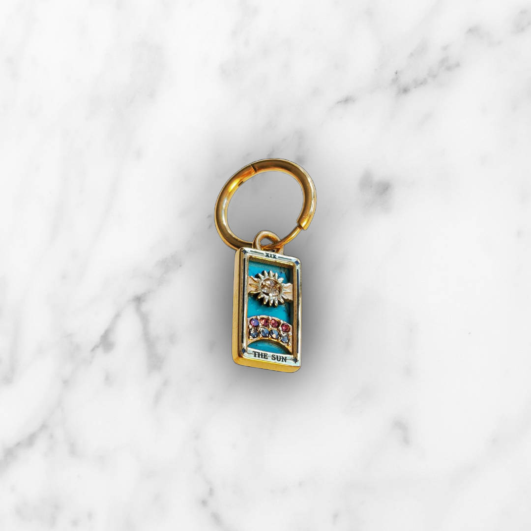 “The Sun” Tarot Gold Hoop Earrings – Radiance, Joy & Vitality